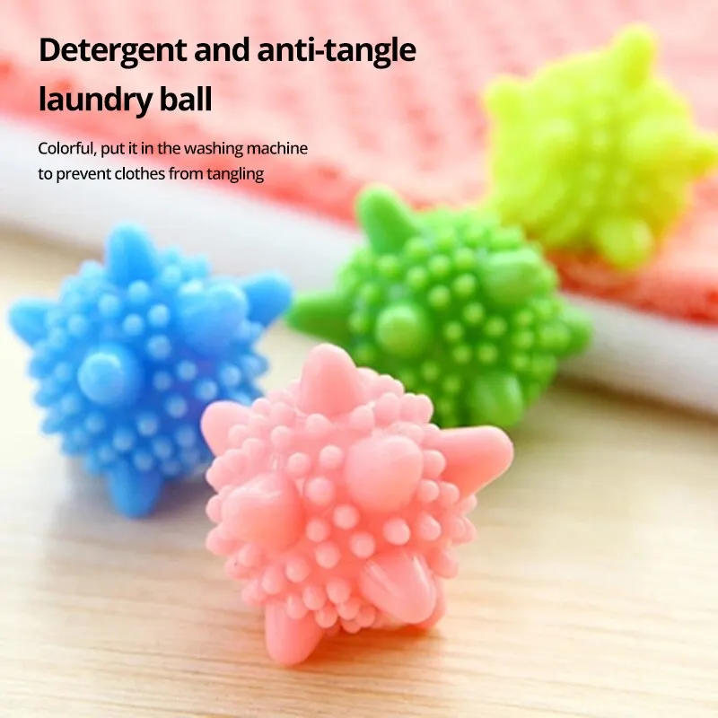 Laundry Ball 10Pcs/Set Laundry Ball Reusable Household Washing Clothes Softener Remove Dirt Clean Shape PVC Solid