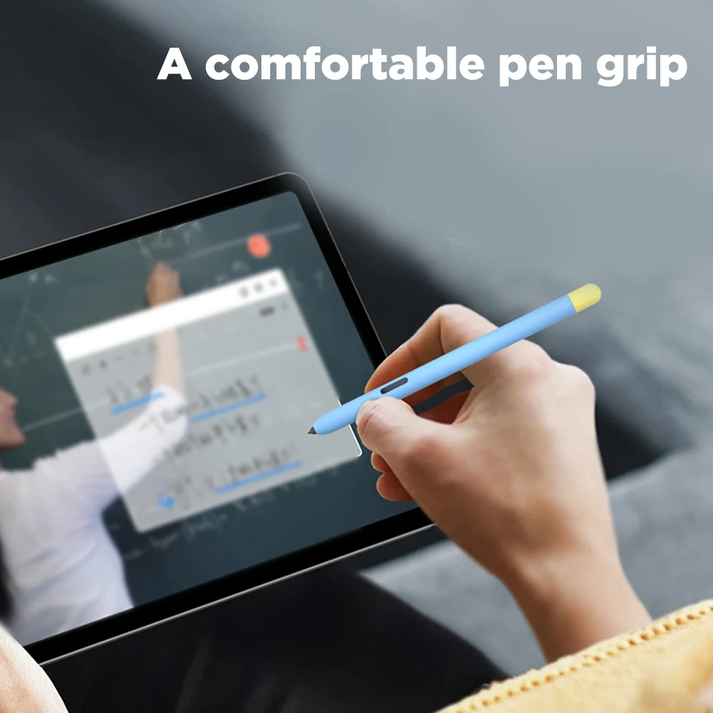 para Samsung Galaxy Tab s6 Lite s7 Plus s8 Estojo de Lápis de Proteção de Silicone Tablet Caneta Stylus Toque Caneta Manga Capa de Pele Manga - Imagem 4
