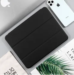 Premium Multifunctional iPad Case with Pencil Holder & Versatile Compatibility for iPad Air 4 10.9 2020 (Black)