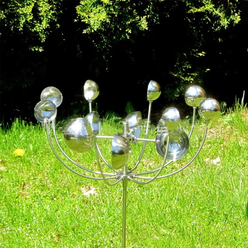 

Metal Windmill Outdoor Wind Spinner Garden Rotating Windmill Decoration