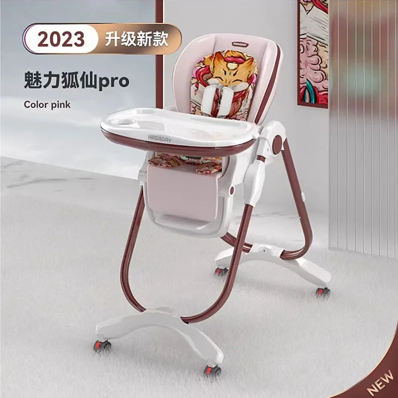 Hagaday Baby Multifunctional Dining Table Children's Dining Chairs Folding Baby Chairs
