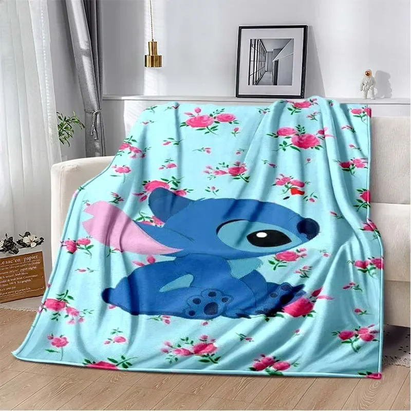 thumbnail image 1 of Manta de franela con patrón de puntadas de Disney, manta de forro polar, regalo para niños y adultos, sofá, ropa de cama, regalos para niños, 1 of 5