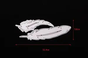 Metal Feather Cutting Dies Stencils for DIY Scrapbooking/photo album Decorative Embossing DIY Paper Cards