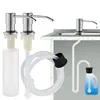 500ML Liquid Soap Bottle Sink Mount Hand Pressure Soap Dispenser Bottle  Kitchen Sink Liquid Soap Dispenser Pump Stainless Steel 1