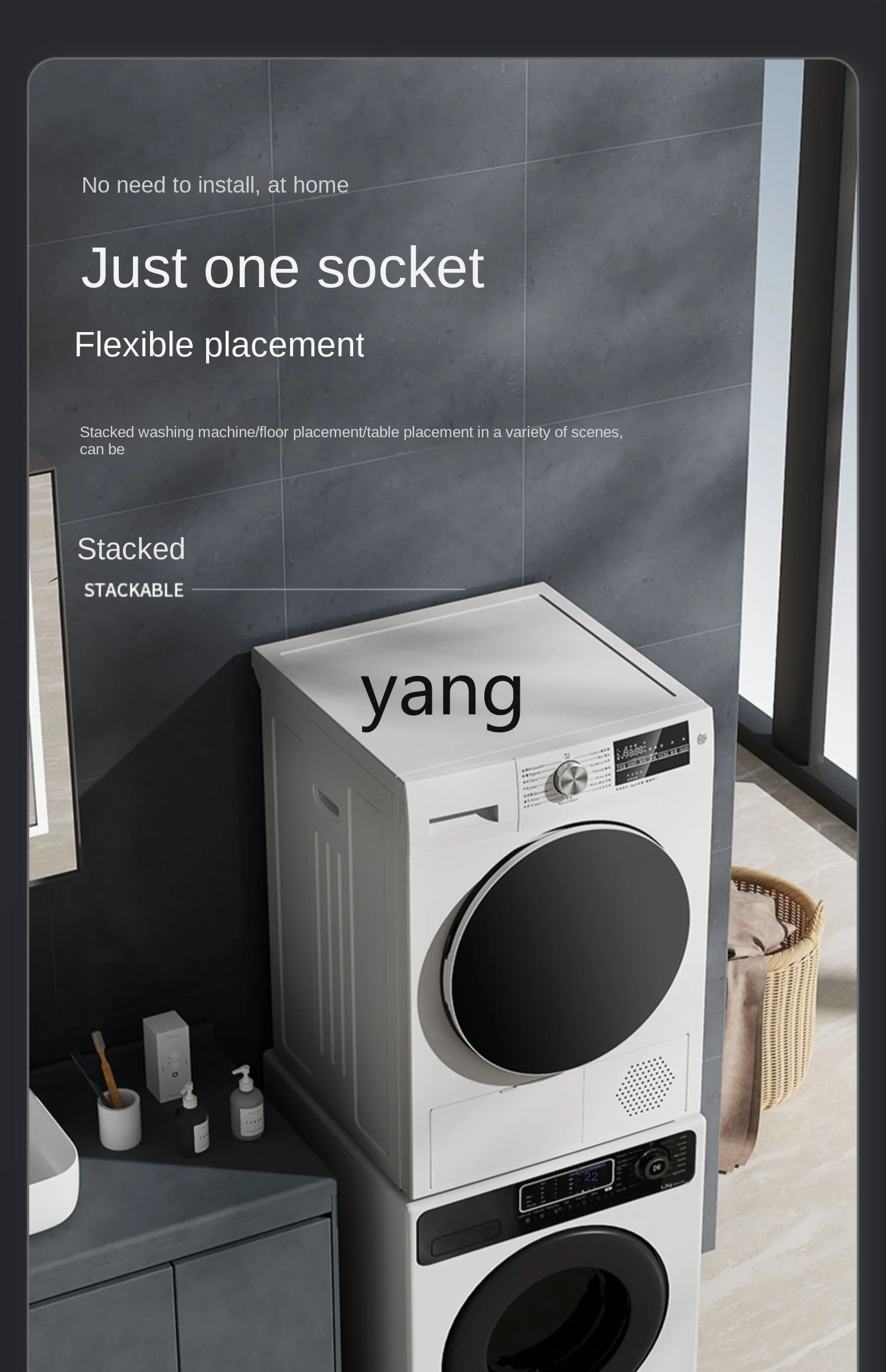 L'm'm Commercial 12kg Hotel Hotel Large Clothes Dryer