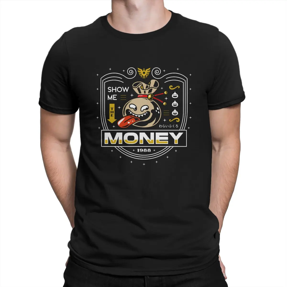 Borsa Da Uomo O Ride Maglietta Da Casinò Dragon Quest Dragonlord Hero Game Abbigliamento In Puro Cotone Maglietta Girocollo A Maniche Corte Creativa