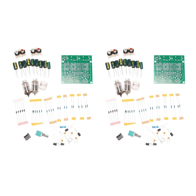 

2X Tube Amplifiers Audio Board Amplifier Pre-Amp Audio Mixer 6J1 Valve Preamp Bile Buffer DIY Kits