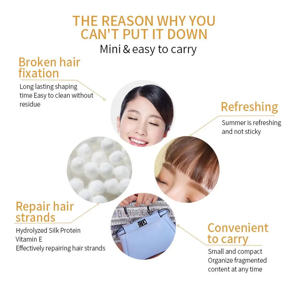 75g Broken Hair Artifact Hair Wax Stick Gel Cream Styling Men Fixed Wax Fluffy Women Stick Children And Frizz Sty K1g1