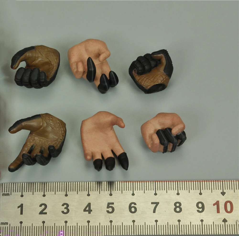 

1/6th Hottoys HT MMS532 Eye Of Hawk Hand Models 6PCS/SET Model Can Suit 12inch Action Figures Collectable