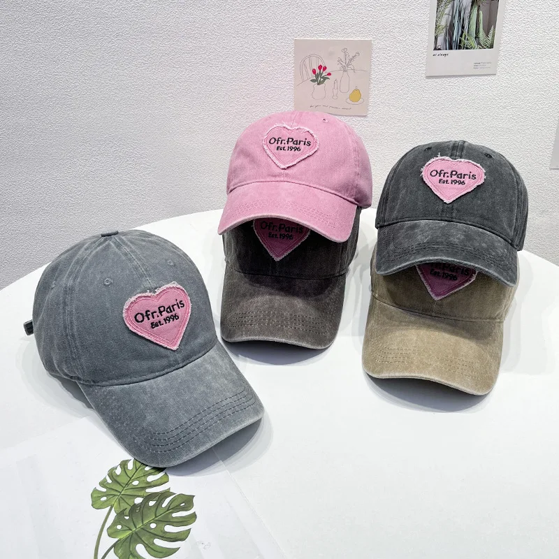 Women Baseball Cap Vintage Washed Cotton Soft Top Dad Hat
