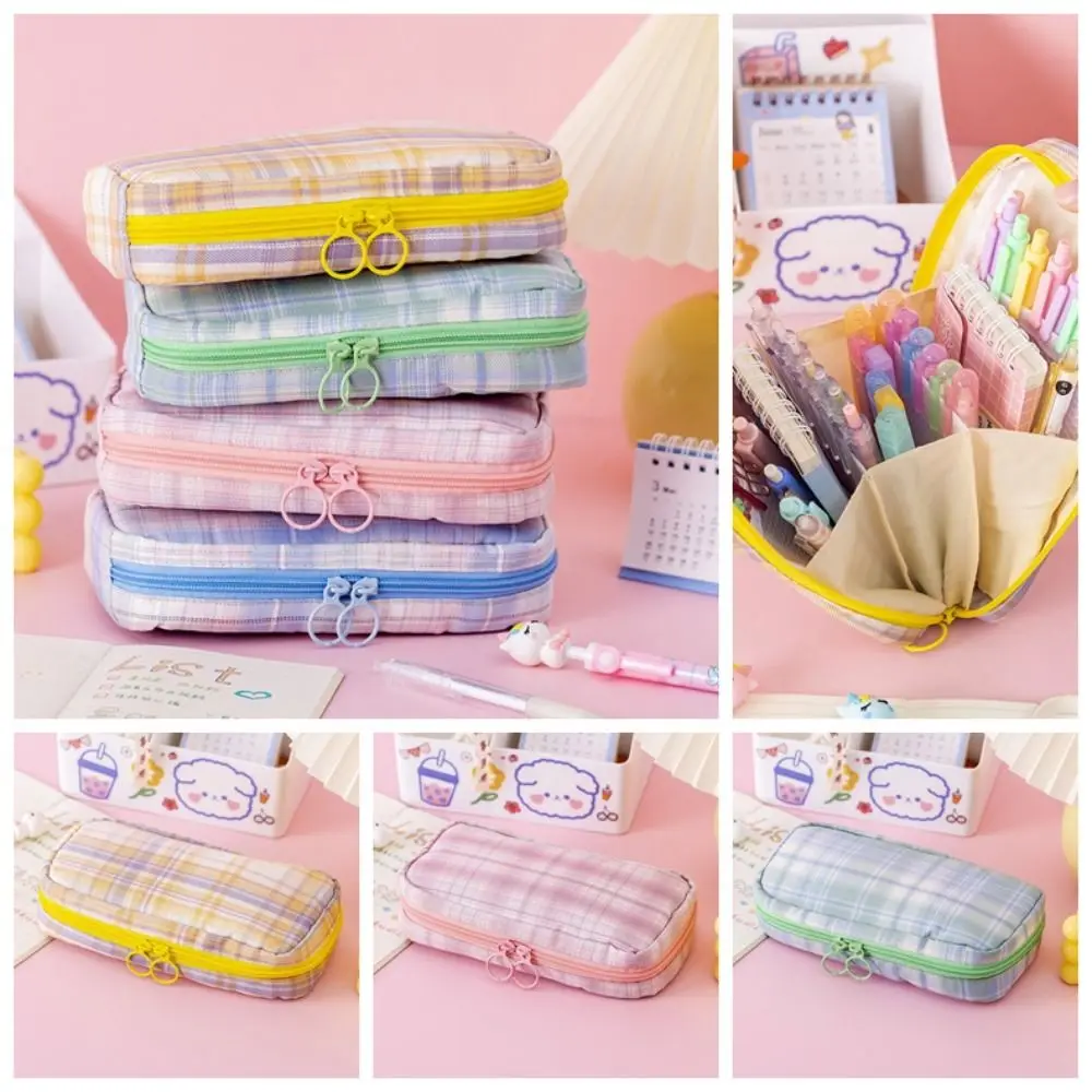 

Desktop Organizer JK Stationery Bag Korean Large Capacity Pencil Holder JK Pencil Bag Pen Pouch Pencil Cases School Supplies