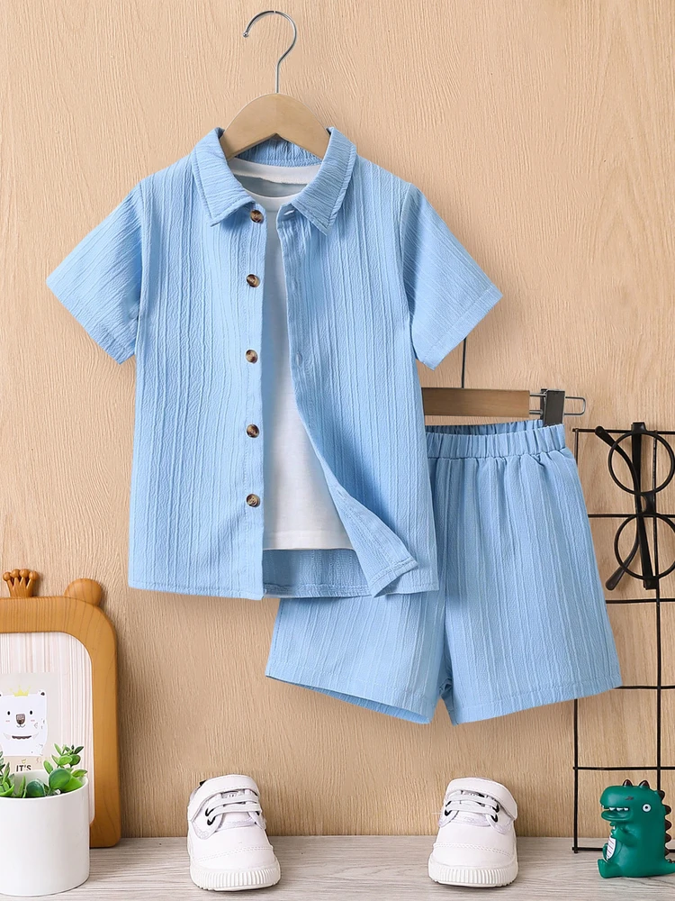 KARAN 4 PIECE CHIC BOYS SET - BLUE main image 0