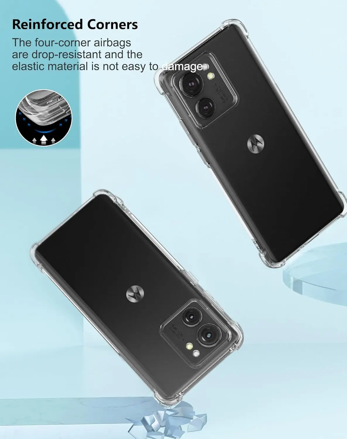Crystal Clear Anti-Slip Shockproof TPU Case