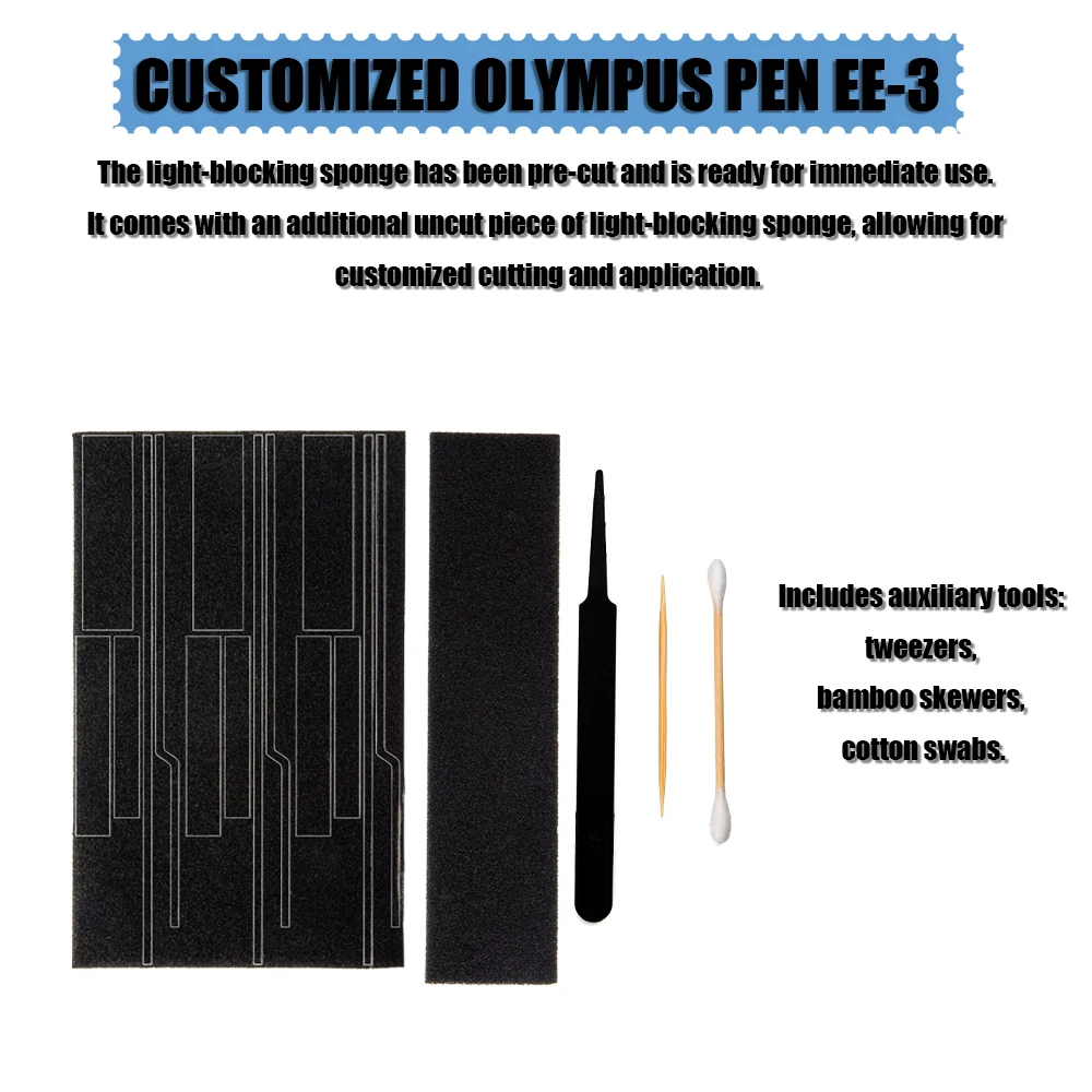Film Camera Repair Kits Accessories for OLYMPUS PEN EE-3 Self Adhesive Light Proof Camera Seal Foam Sponge
