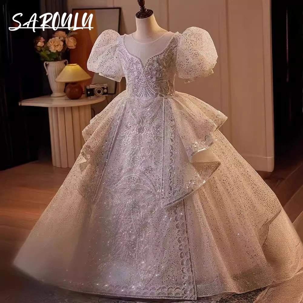 Wedding Dress Jcpenney Flower Girl Dresses Children Luxurious Formal Dress  Flower Girl Bead Sequined Ballgown Evening