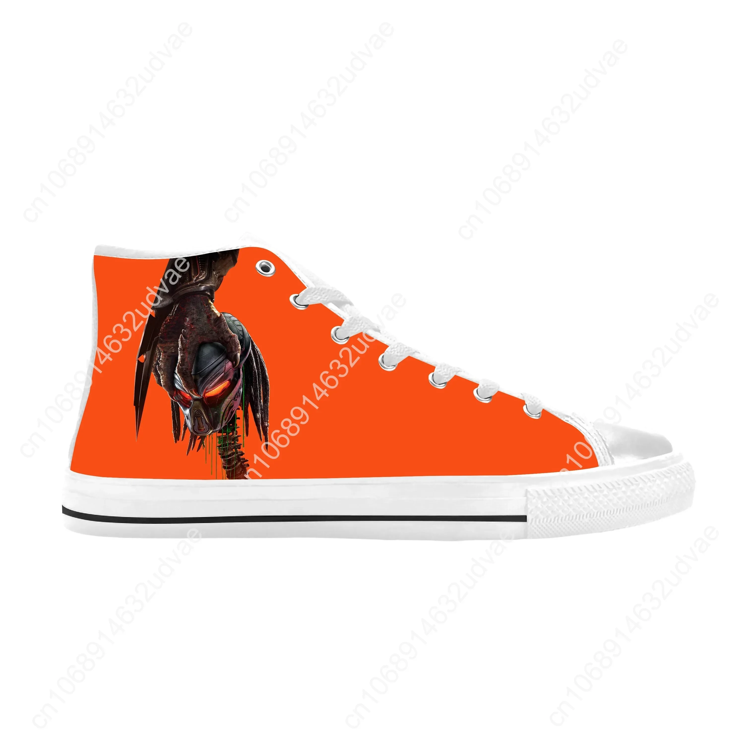 The Predator Alien Movie Horror Scary Predators Casual Cloth Shoes High Top Comfortable Breathable 3D Print Men Women Sneakers