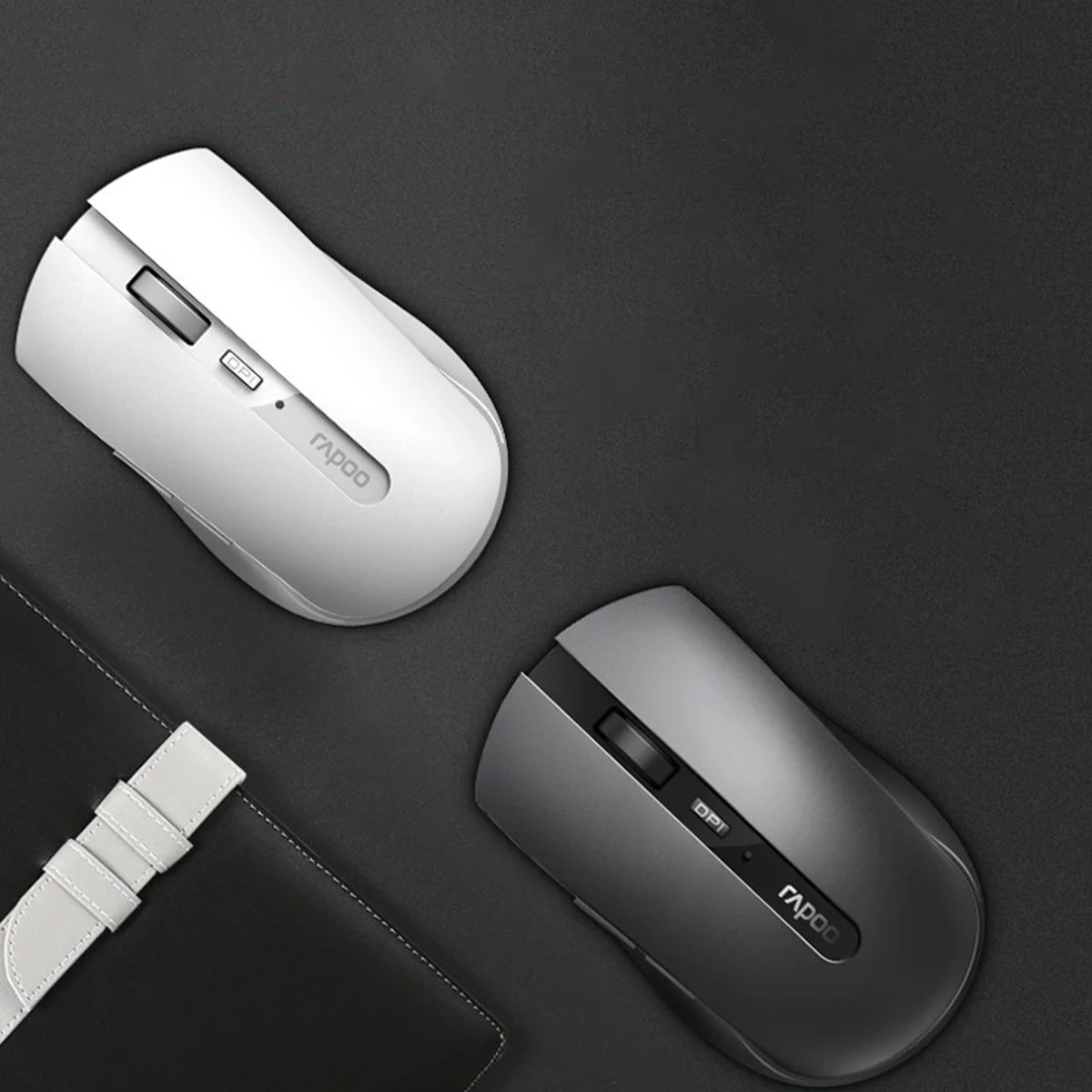 Rapoo-mouse Silencioso Ergonômico Multi-modo sem Fio Bluetooth 3.0 4.0 1600dpi 7200m 2.4g Compatível com Computador pc Laptop - Imagem 6