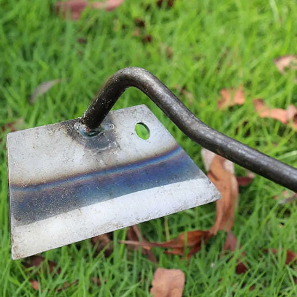 Hand-held Hardened Hollow Hoe with Ergonomic Handle Rustproof Easy Weeding Soil Loosening Farm Hole Garden Supplies