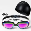 Swimming goggles are waterproof, anti fog, high-definition, with swim cap, nose clip, earplugs, Men Women 6