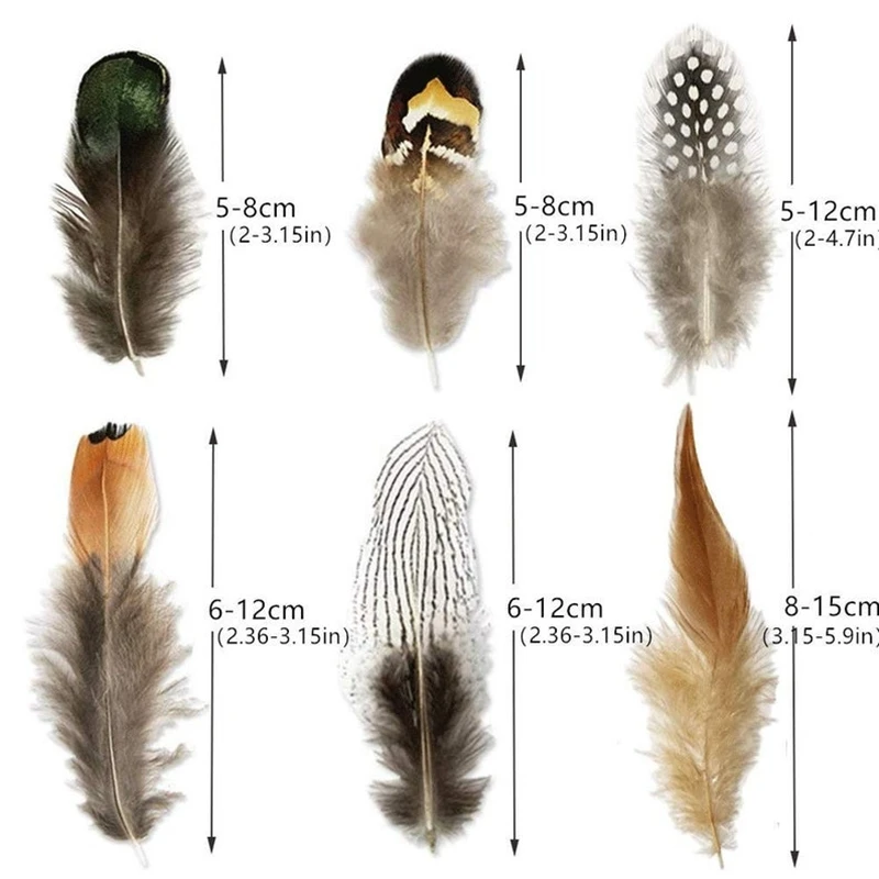 Multi-Style Natural Peacock Pheasant Feather Crafts Jewelry Making Accessories Decorative Feather 24/50 Pieces 5-15CM peacock feather decoration pheasant feathers craft feathers natural feathers