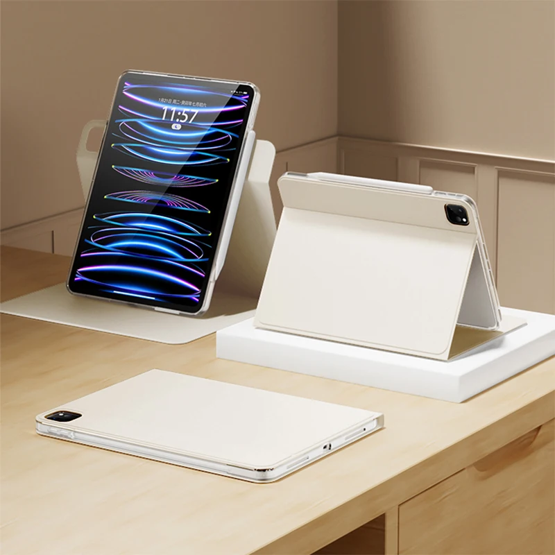 Acrílico Shell Transparente e pu Case para Ipad Nova Capa Tablet ° 109 Air ° Pro 11 129 2023 - Imagem 3