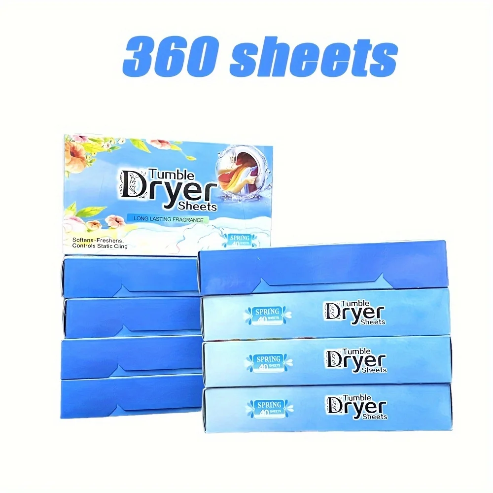 SoulLink 360/200 Stück Weichspüler-Trocknerblätter, Faltenreduzierung, statische Kontrolle, Duftverstärker, Wäschezubehör
