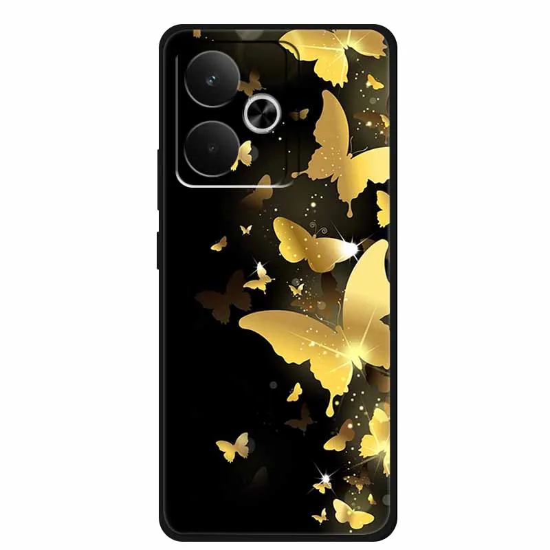 Sleek Black Silicone Soft Back Phone Case Cover
