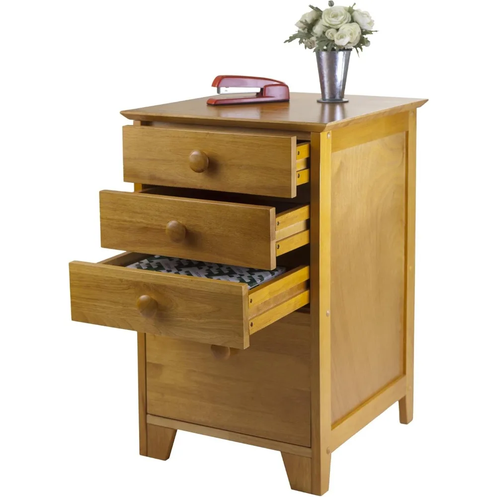 studio file cabinet, honey