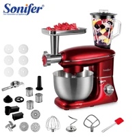 Sonifer Stand Mixer.reduction design, no displacement during,operation.Removable transparen bowl coverwith holes for adding ingr 1