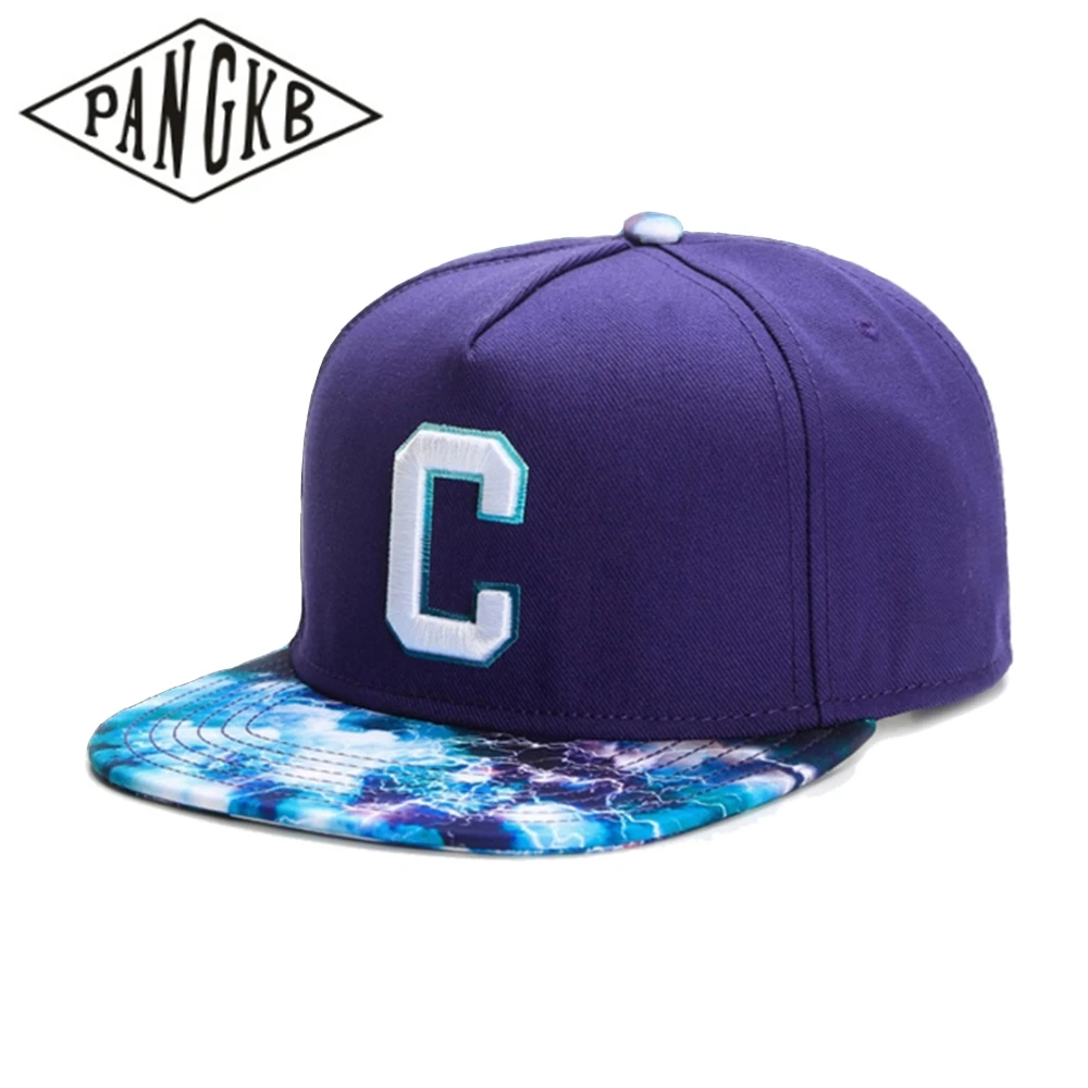 PANGKB Brand GLD CEE GAUDI CAP big C purple men momen sport snapback caps adult outdoor casual sun baseball hat