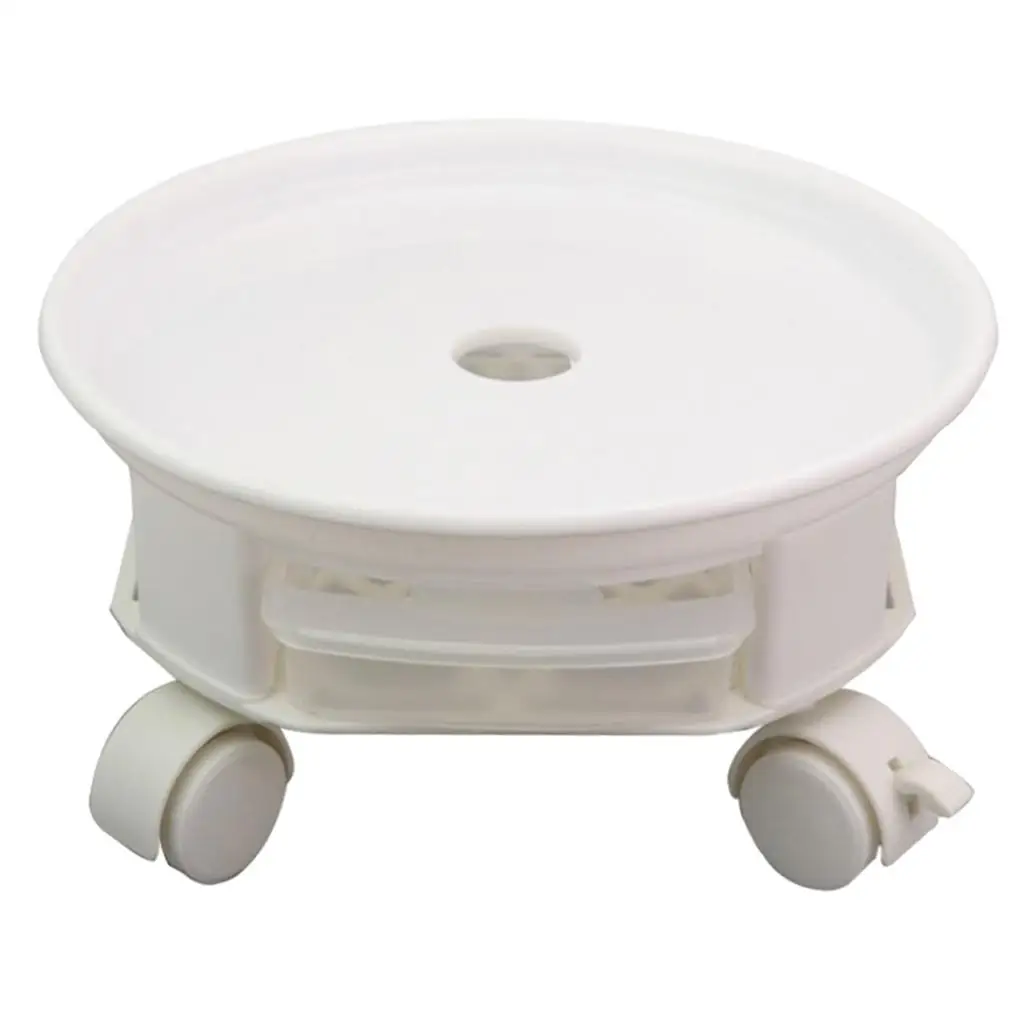 Plant Universal Wheels, Caddy Mover, Rolling with Casters-White