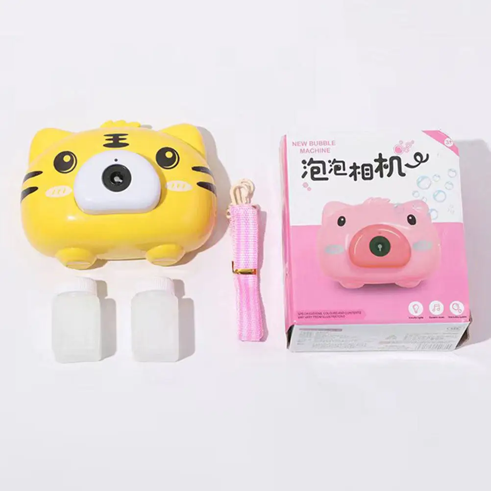 타이거 버블 머신 프리미엄 플라스틱 휴대용 버블 메이커 어린이에게 안전한 창의적인 목욕 재미 사랑스러운 내마모성 어린이 용품