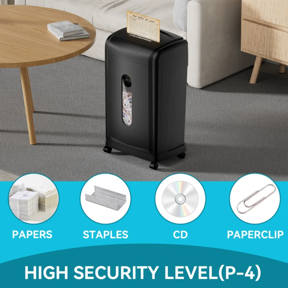 Paper Shredder for Office Use, Paper Destoryer Cross Cut，Trash Compactors