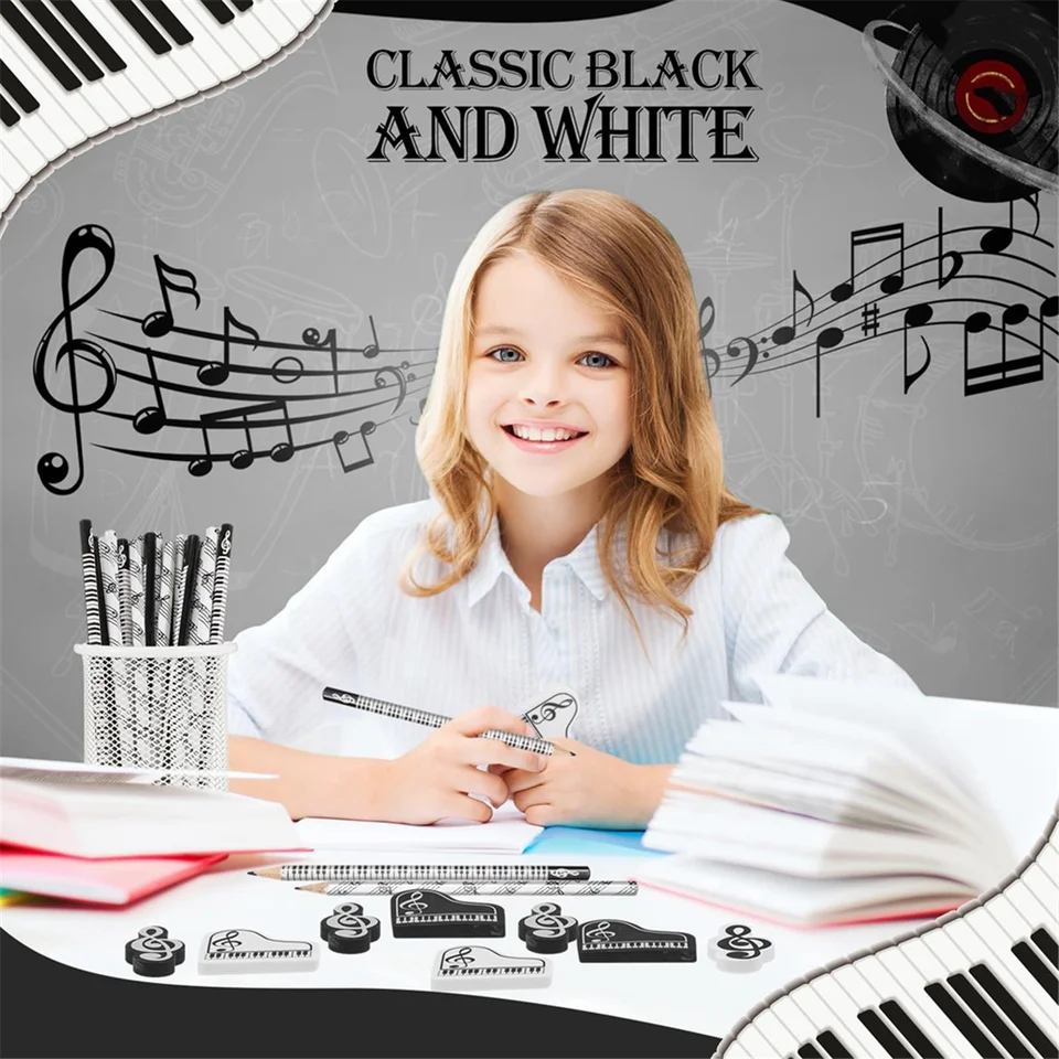 Matita musica con note musicali - Cartoleria Online Taccuini