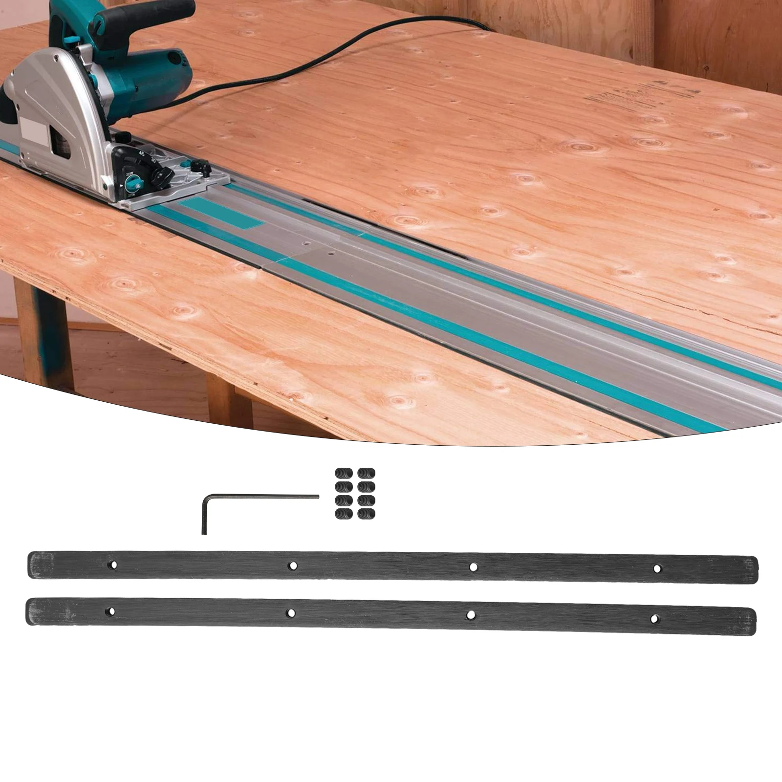 

SP6000 Guide Rail Joining Bar Connector Set Compatible with P45777 Enhance Cutting Precision Easy to Install 2 Sets