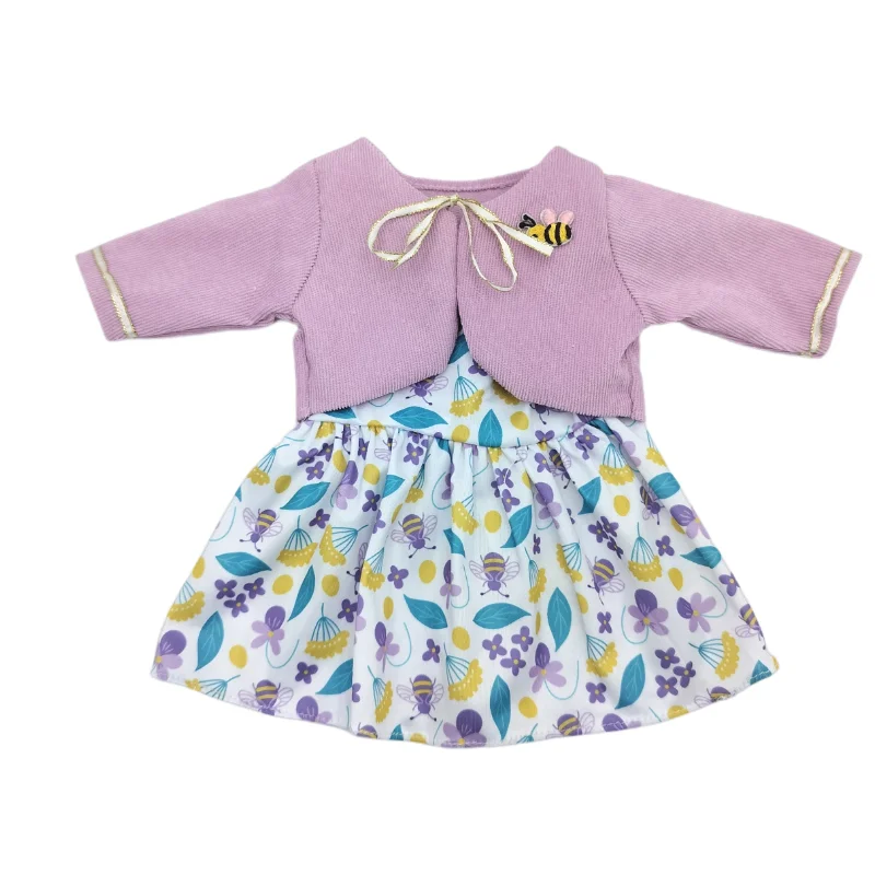 For 40 Cm Nenuco Doll Clothes 17 Inch Baby Doll Flower Shirt Pants Toys Clothing