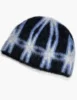 Autumn Vintage Casual Fashion Knitted Skullies Personality Versatile Star Plaid Pattern Knit Hat Cold Hat Beanies 5