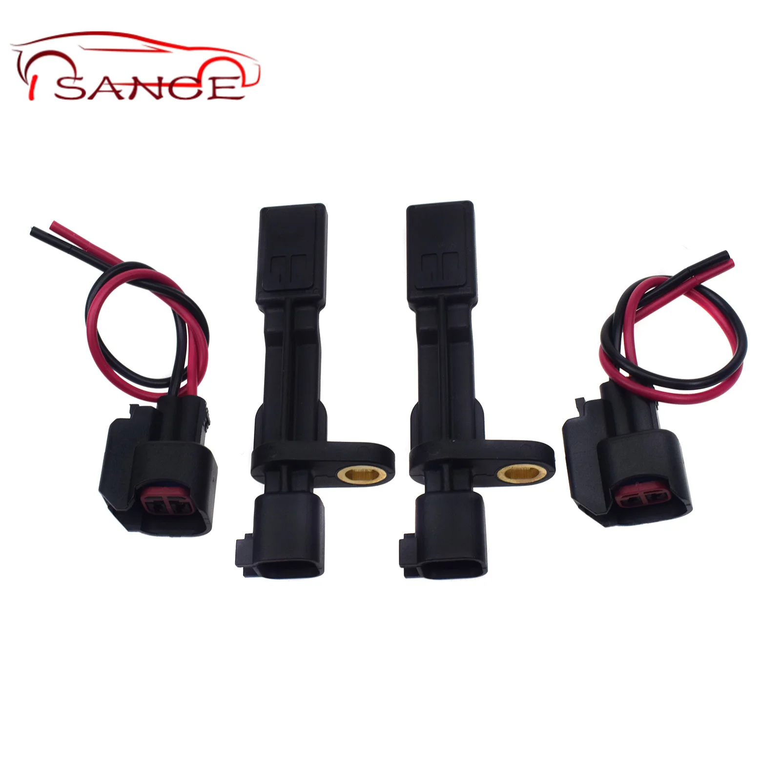 2 X ABS SENSOR&CONNECTORS FOR DODGE NITRO FOR JEEP LIBERTY WRANGLER JK REAR 07-17
