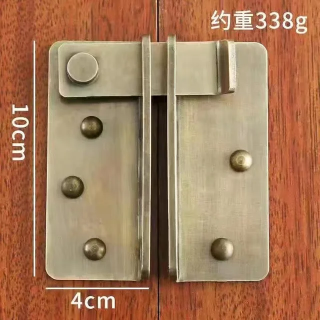 2 Chiavistelli Per Porte Scorrevoli - Ottone, Sicurezza Angolo Retto - Foto 4