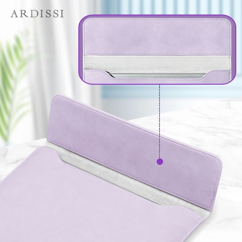 Ardissi-pu Bolsa de Couro para Macbook Mac Book Ipad Air m2 m1 13 14 15 16 Pro 12 Polegada Capa Bolsa Pasta