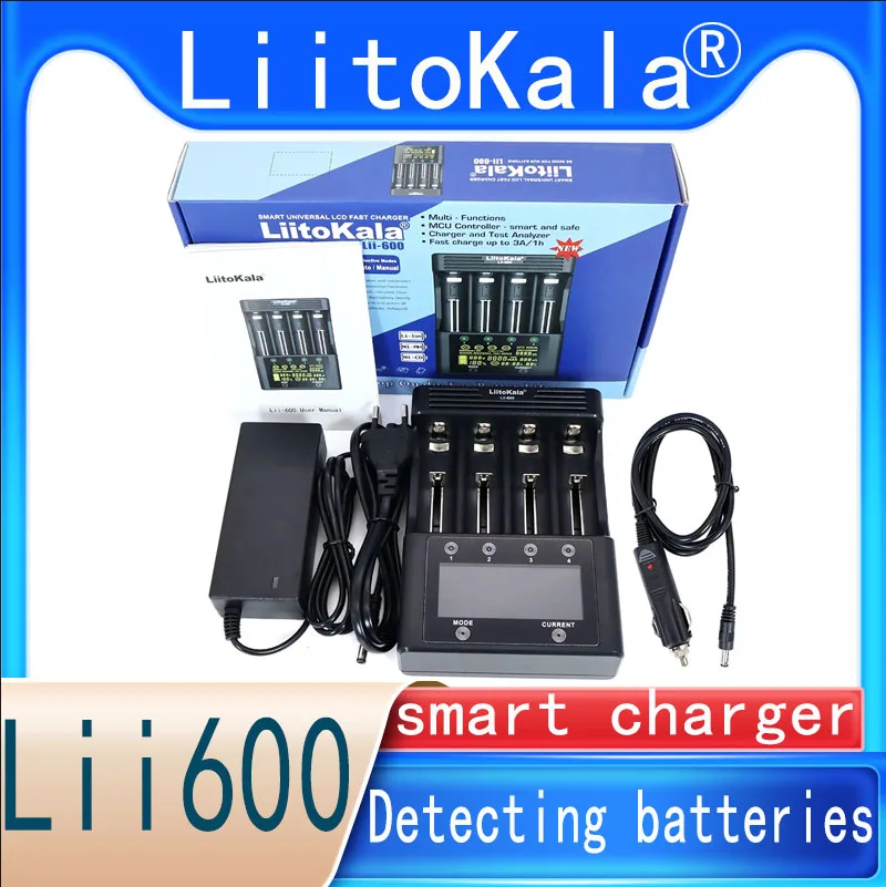 

LiitoKala Lii-600 Lii-PD4 Lii-S8 Lii-S12 18650 3.7V lithium-ion nickel hydrogen 1.2V 9V Li-FePO4 3.2V IMR 3.8V 26650 21700 AA AA