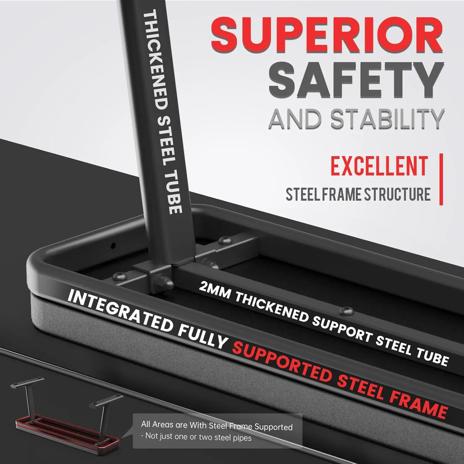 Flat Weight Bench, Adjustable Strength Training Bench, Workout Bench for Home Gym, Multifunctional Exercise Bench 5