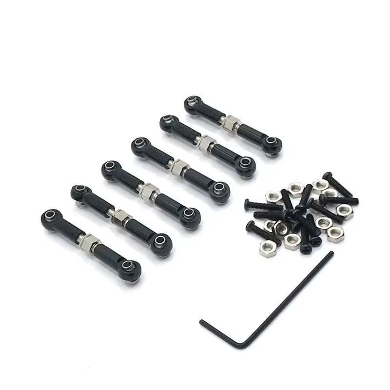 메탈 링키지 풀로드 전/후 서보 링크 타이로드 RC카 업그레이드 부품 Wltoys 184011 A949 A959 A969 A979 K929용 Lyr