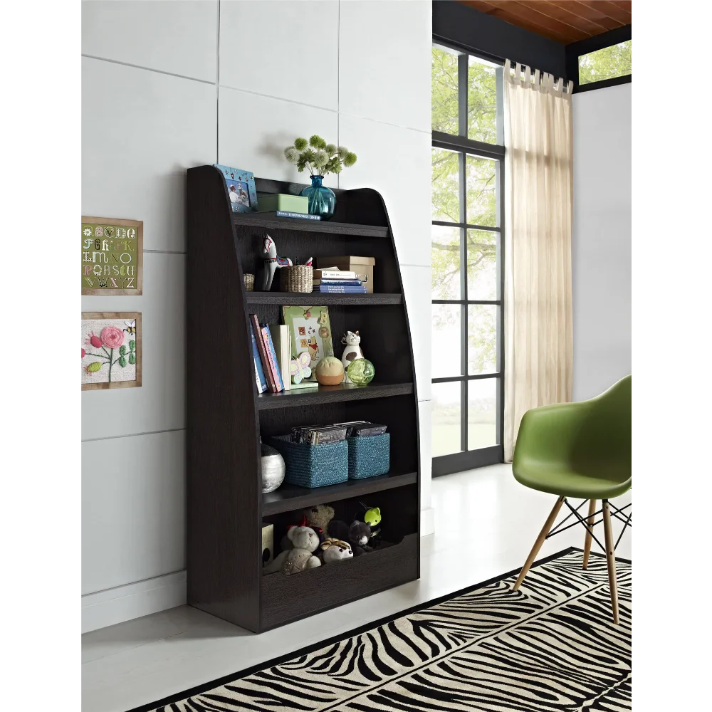 

Ameriwood Home Mia Kids' 4-Shelf Bookcase, Espresso bookshelf kids