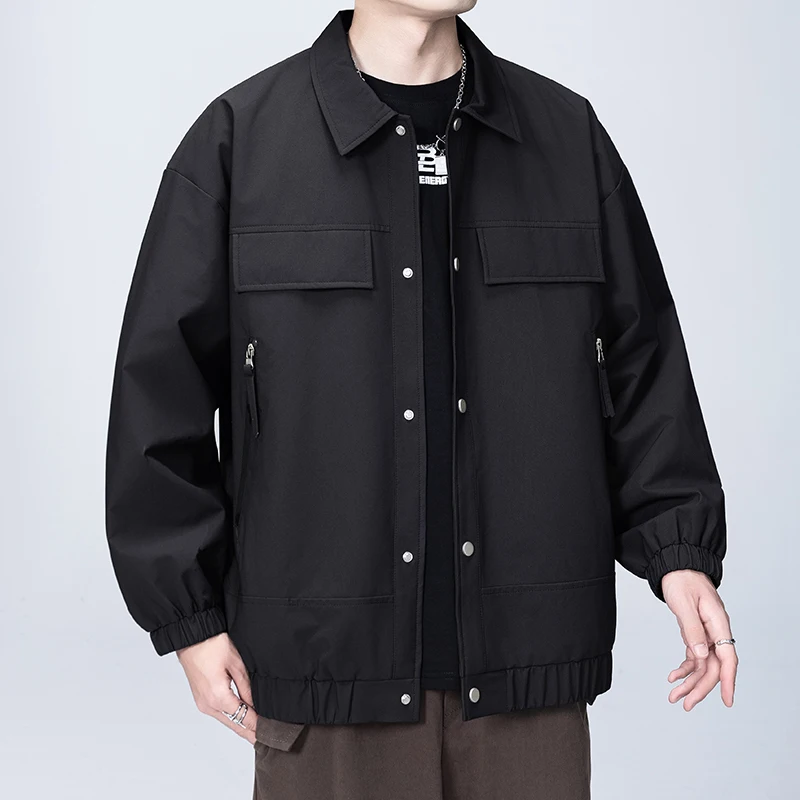 Jackets for Men Fashion Casual Cargo Jacket Men Antumn Winter Coats Outwear High Streetwear Patchwork Hip Hop Mens Clothing Top 3