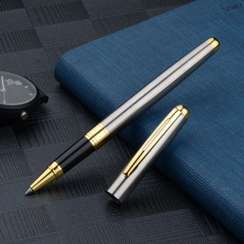 Ballpoint Pen Stainless Steel Refillable Tips Office Study Supplies