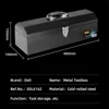 Deli Thickened Metal Tool Box Tool Case 15/20 Inches Empty Large Toolbox Tool bucket Tool Storage Box Metal Tool box Organizer 6