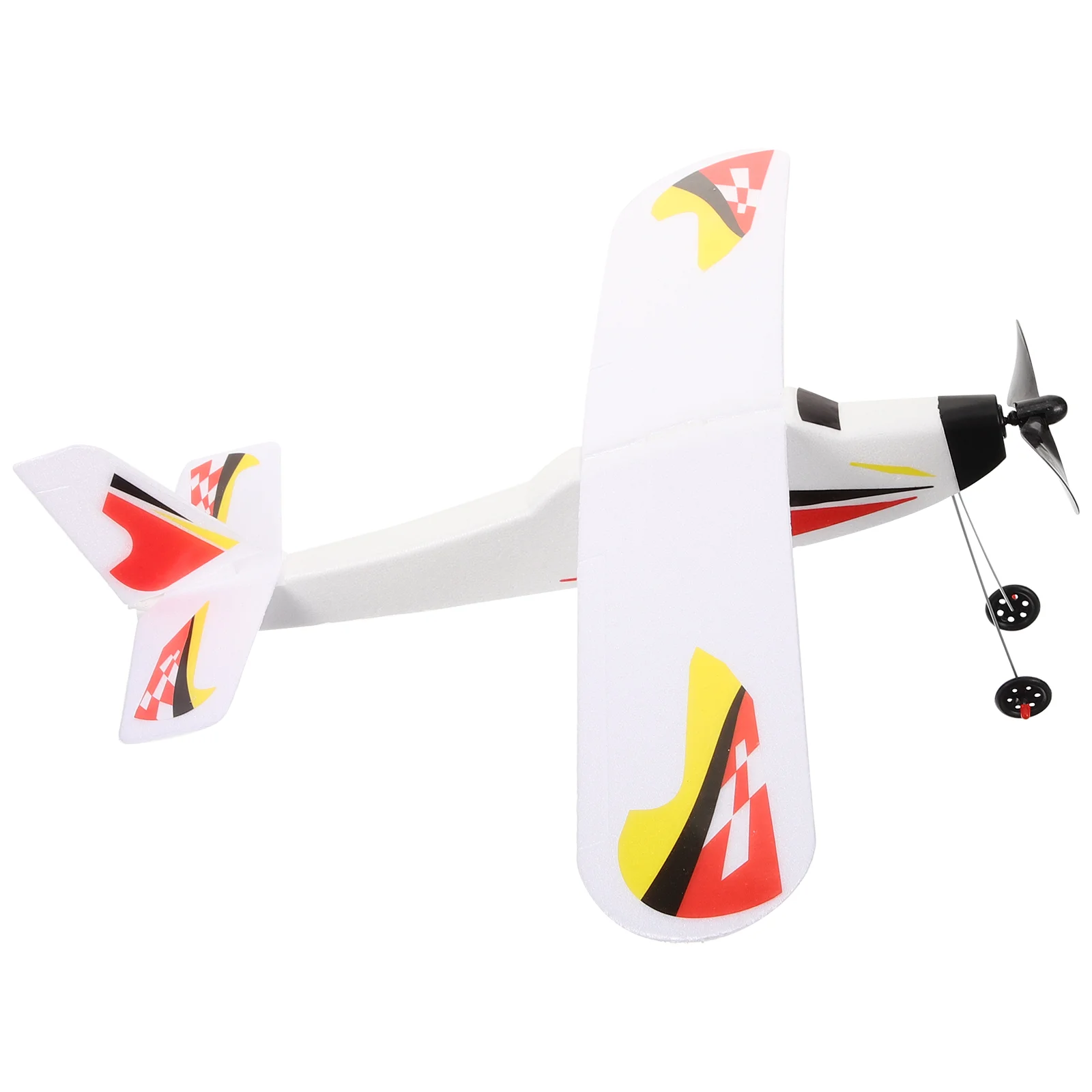 

Foam Toy DIY Rubber Band Powered Aircraft Glider Airplane Model Outdoor Sports Flying DIY Handmade Toys (Random Style)