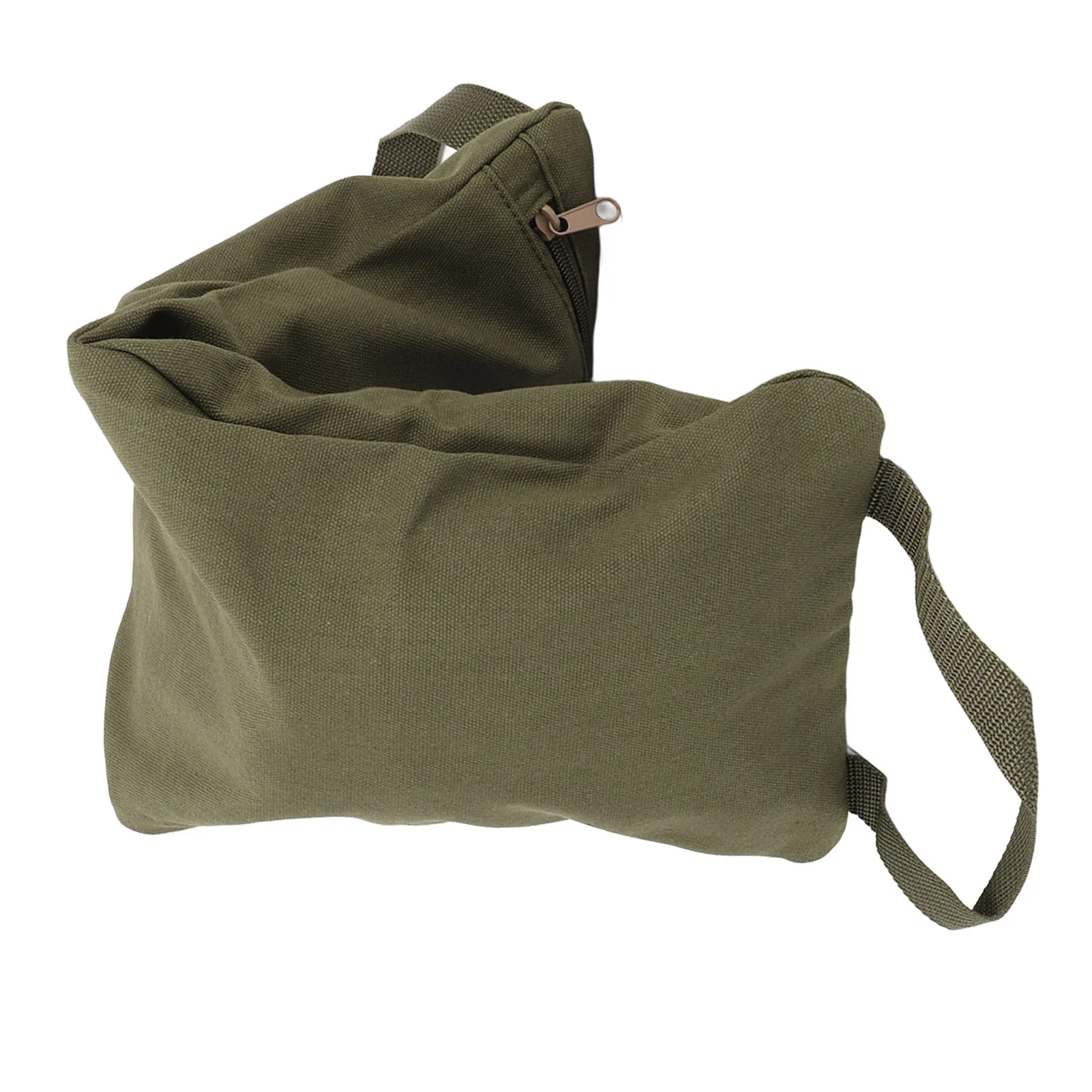 Description Picture 4 of itemMilitary Green Yoga Sand Bag with Handle Portable Fillable Yoga Canvas Sandbags for Yoga Weights and Training