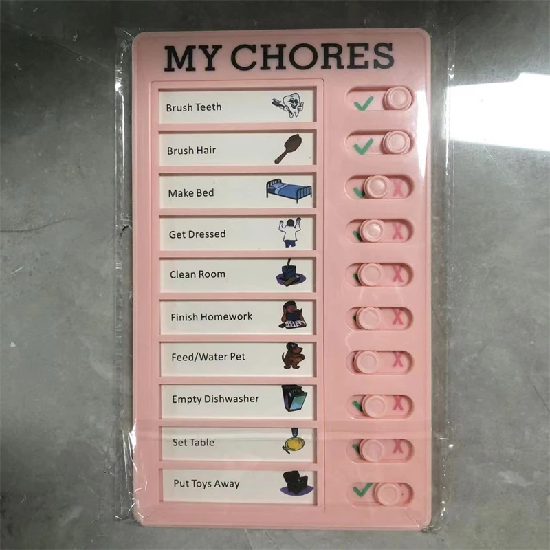 Reusable Daily Chore Checklist and Responsibility Chart